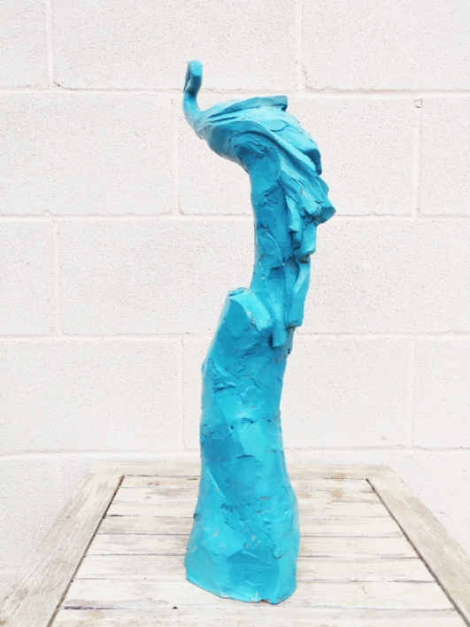 Garza turquesa | Escultura de CRISTINA VILLACIEROS | Compra arte en Flecha.es