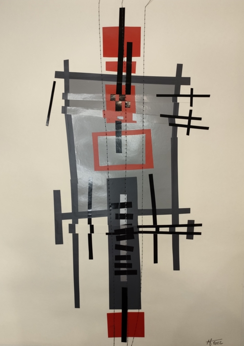 Laguna gris |Collage de Fabiana Zapata | Compra arte en Flecha.es