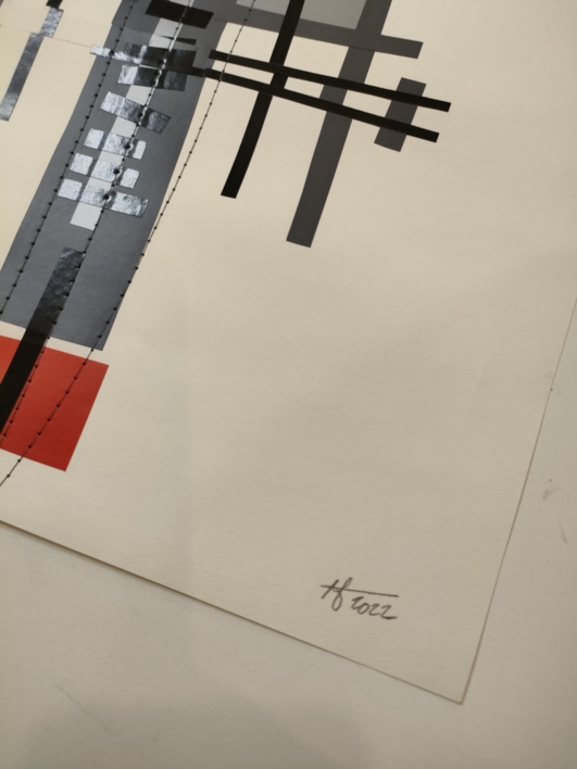 Laguna gris | Collage de Fabiana Zapata | Compra arte en Flecha.es