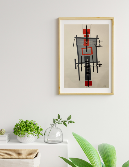 Laguna gris | Collage de Fabiana Zapata | Compra arte en Flecha.es