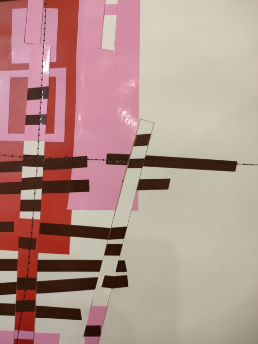 Totem rosado | Collage de Fabiana Zapata | Compra arte en Flecha.es