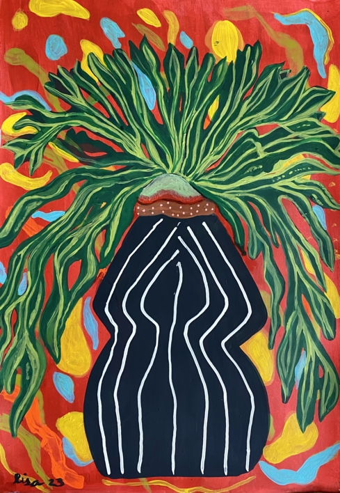Green wild life |Pintura de Lisa | Compra arte en Flecha.es