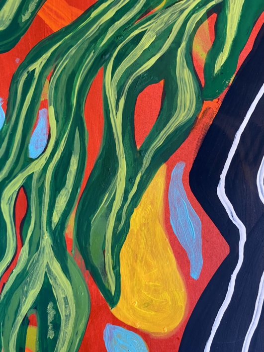 Green wild life | Pintura de Lisa | Compra arte en Flecha.es