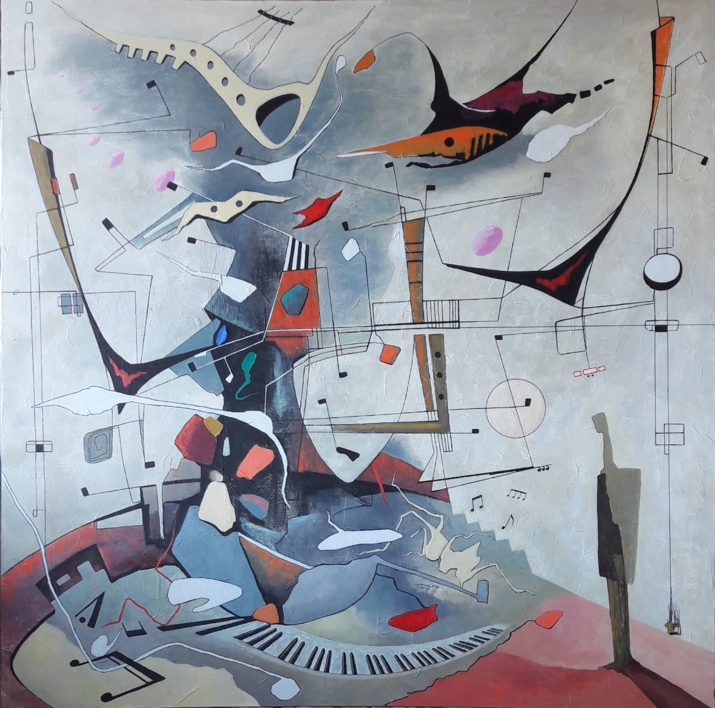 INTROSPECCIÓN  MUSICAL |Pintura de Valeriano Cortázar | Compra arte en Flecha.es
