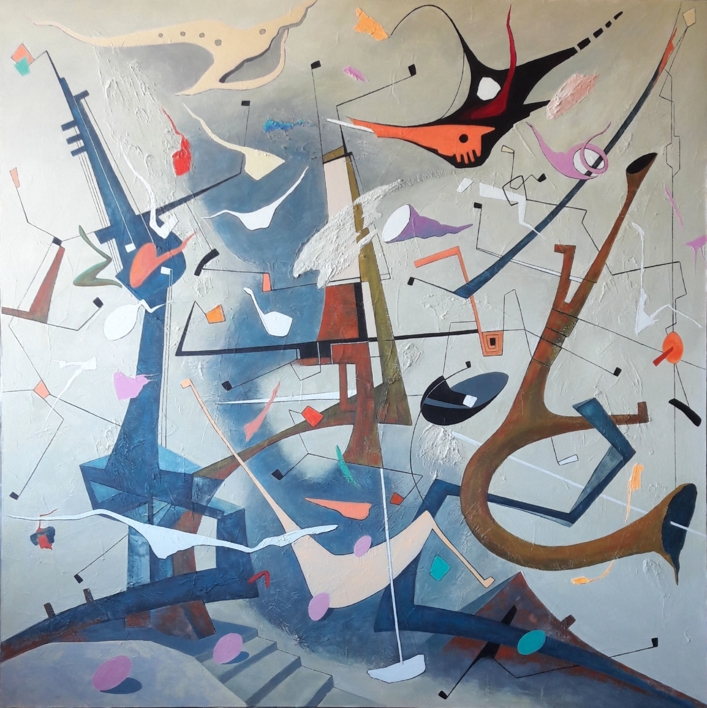 WALTZ No 2 - Shostakovich |Pintura de Valeriano Cortázar | Compra arte en Flecha.es