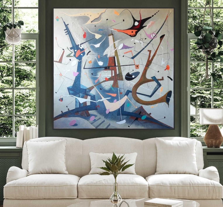 WALTZ No 2 - Shostakovich | Pintura de Valeriano Cortázar | Compra arte en Flecha.es
