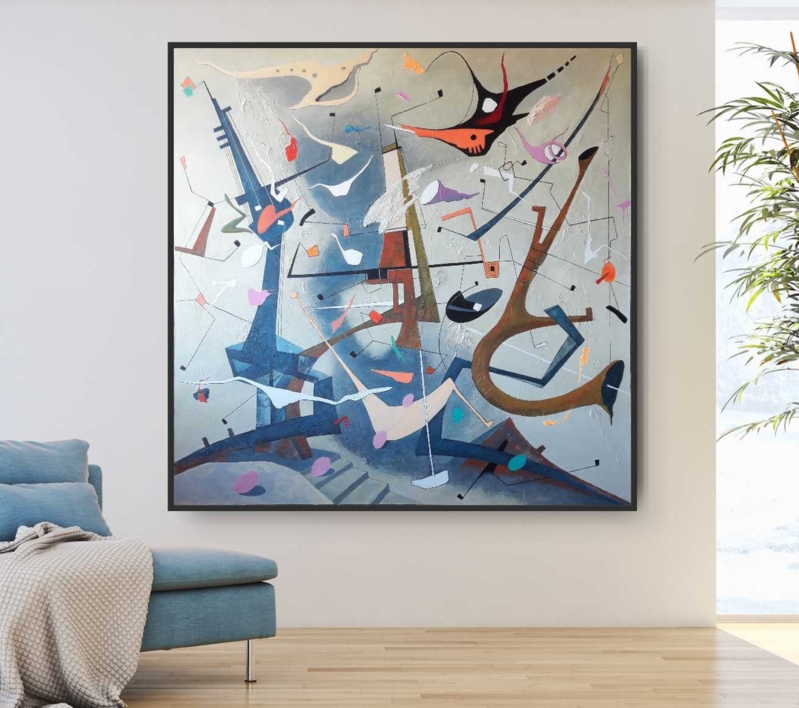 WALTZ No 2 - Shostakovich | Pintura de Valeriano Cortázar | Compra arte en Flecha.es
