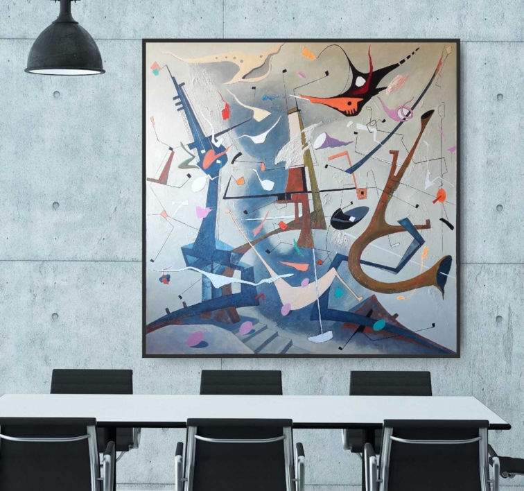 WALTZ No 2 - Shostakovich | Pintura de Valeriano Cortázar | Compra arte en Flecha.es