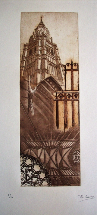 Catedral |Obra gráfica de F. Tello | Compra arte en Flecha.es