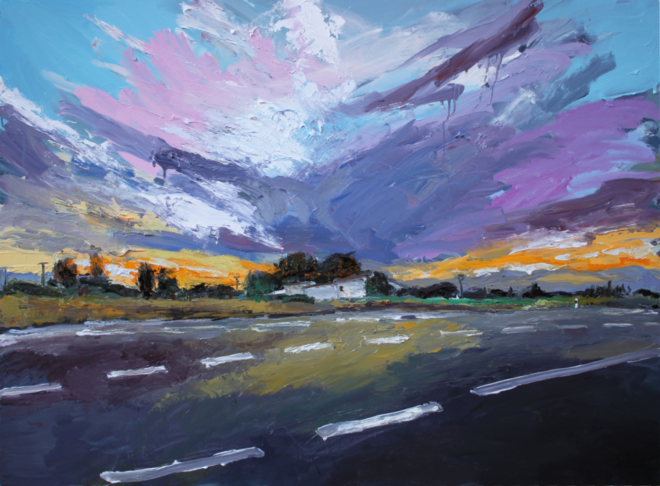 Atardecer en agosto |Pintura de Javier Bolaños de hoyos | Compra arte en Flecha.es