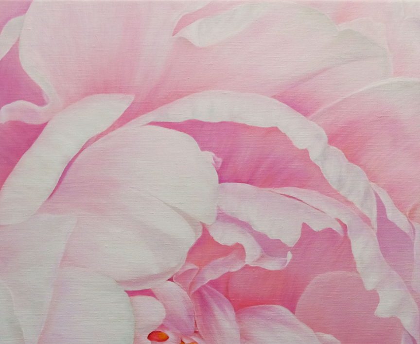 FLORES. LA TIERNA PEONIA. | Pintura de Anastasia Woron | Compra arte en Flecha.es