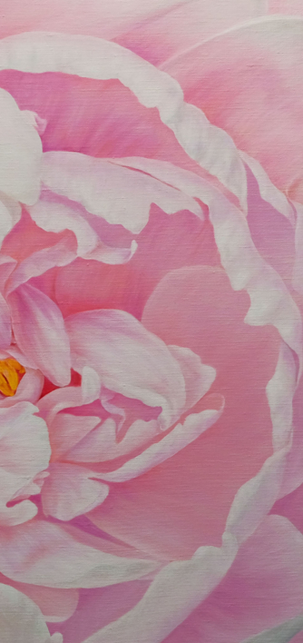 FLORES. LA TIERNA PEONIA. | Pintura de Anastasia Woron | Compra arte en Flecha.es