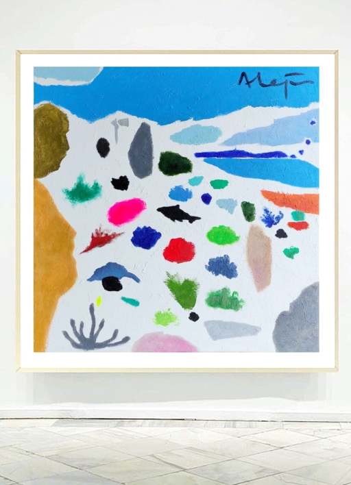 Desdeunas (pop comunicación media información playa) |Pintura de ALEJOS | Compra arte en Flecha.es