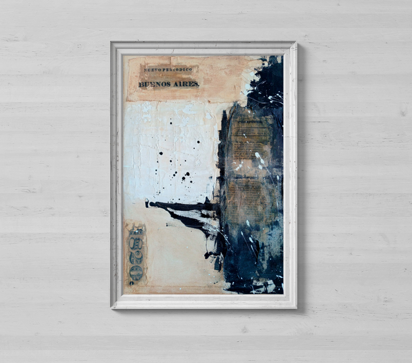 Diario de Buenos Aires | Collage de Arderico | Compra arte en Flecha.es