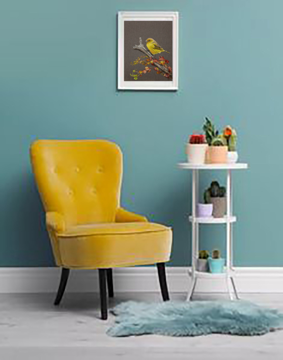 El Canario Amarillo. | Pintura de Anastasia Woron | Compra arte en Flecha.es