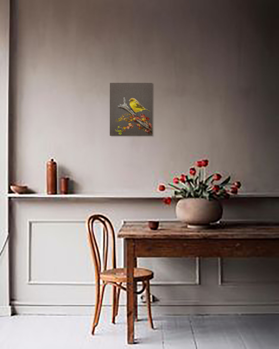 El Canario Amarillo. | Pintura de Anastasia Woron | Compra arte en Flecha.es