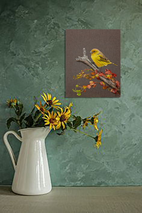 El Canario Amarillo. | Pintura de Anastasia Woron | Compra arte en Flecha.es