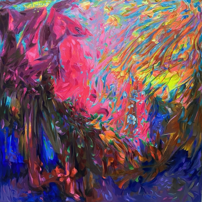 Bursting paradise |Pintura de Dowa Hattem | Compra arte en Flecha.es