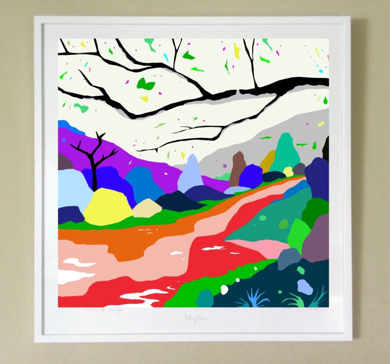 Remanso (81x81cm) | Dibujo de ALEJOS | Compra arte en Flecha.es