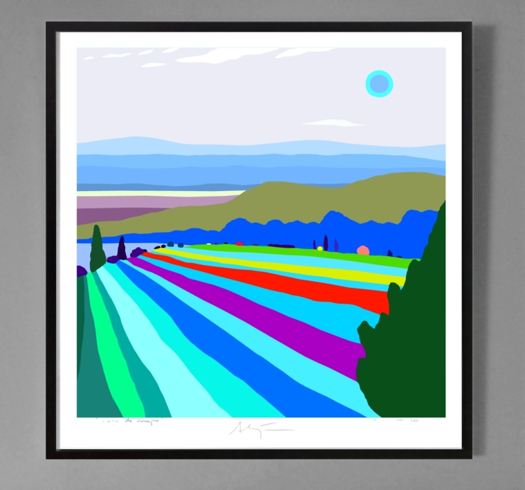 La siembra (61x61cm) | Dibujo de ALEJOS | Compra arte en Flecha.es