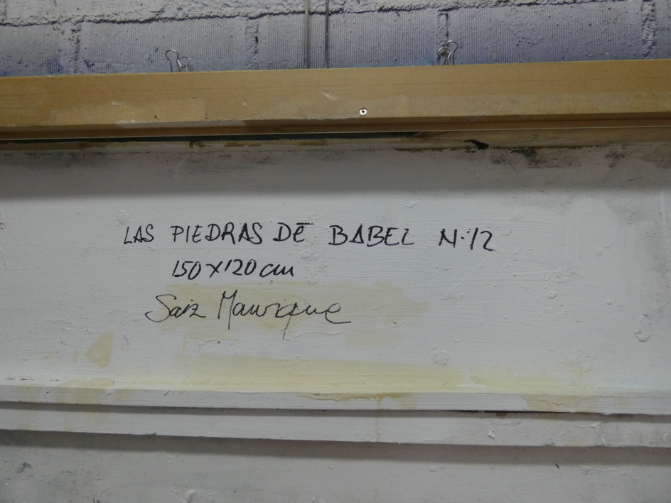 Las piedras de Babel nº 12 | Pintura de saiz manrique | Compra arte en Flecha.es