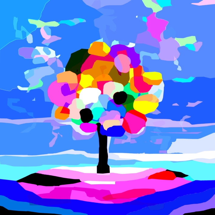 B rain storming (100x100cm) |Digital de ALEJOS | Compra arte en Flecha.es