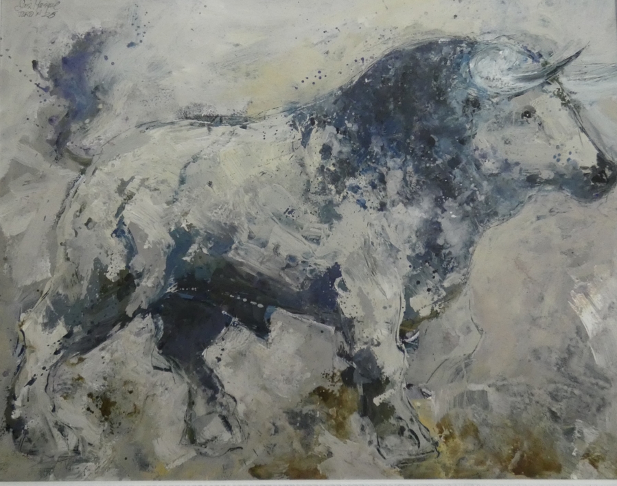 toro nº 26 |Pintura de saiz manrique | Compra arte en Flecha.es