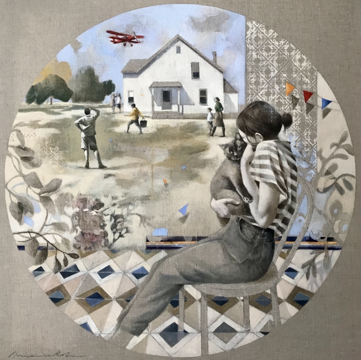El Abrazo |Collage de Menchu Uroz | Compra arte en Flecha.es