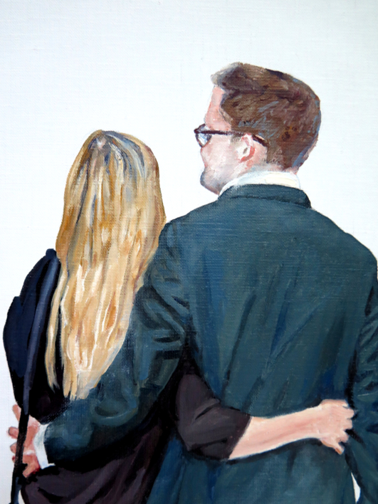 Pareja de enamorados | Pintura de JESÚS MANUEL MORENO | Compra arte en Flecha.es
