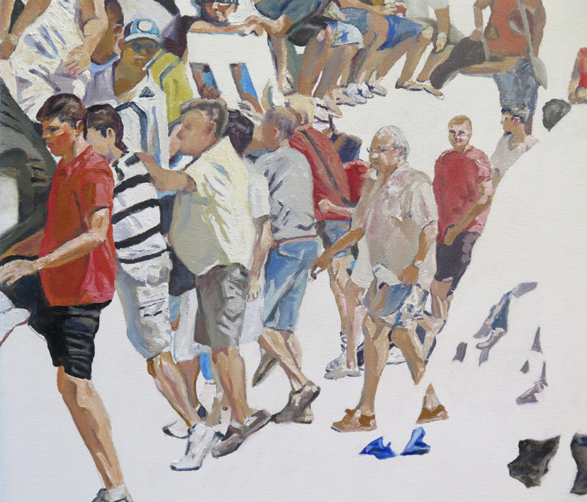 Bous al carrer (díptico) | Pintura de JESÚS MANUEL MORENO | Compra arte en Flecha.es