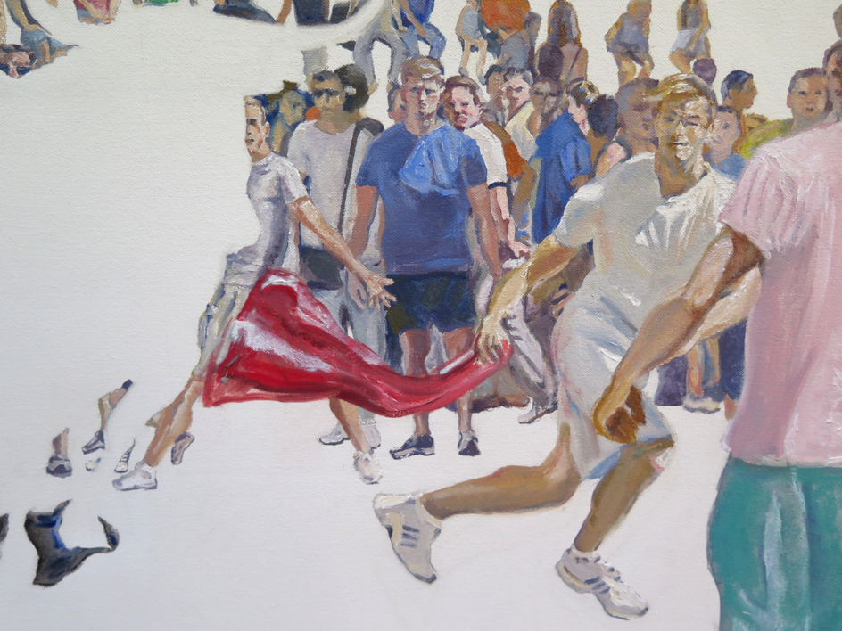 Bous al carrer (díptico) | Pintura de JESÚS MANUEL MORENO | Compra arte en Flecha.es