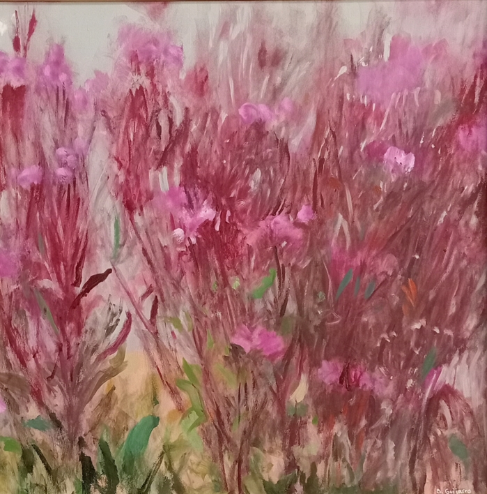 Flores rosas |Pintura de Belén Guijarro | Compra arte en Flecha.es