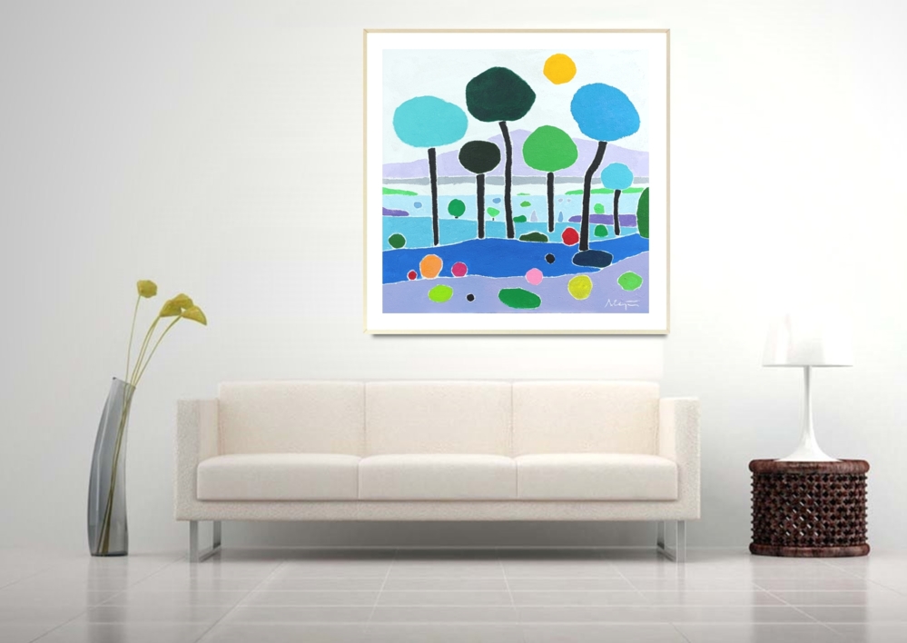 Mirando el sol | Pintura de ALEJOS | Compra arte en Flecha.es