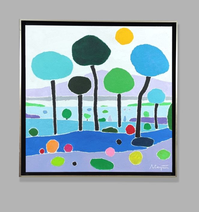 Mirando el sol | Pintura de ALEJOS | Compra arte en Flecha.es