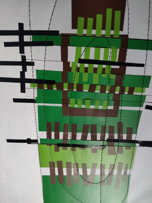 Verde y en botella | Collage de Fabiana Zapata | Compra arte en Flecha.es