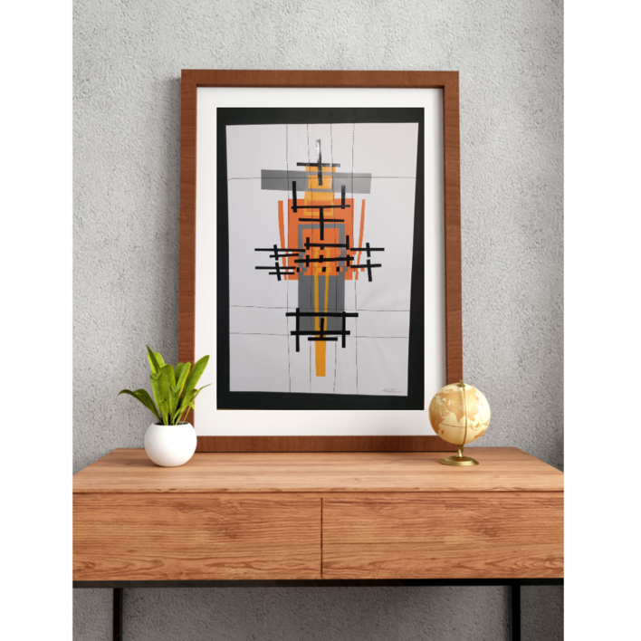 La naranja mecánica |Collage de Fabiana Zapata | Compra arte en Flecha.es