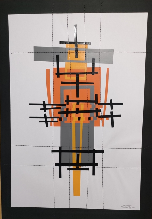La naranja mecánica | Collage de Fabiana Zapata | Compra arte en Flecha.es