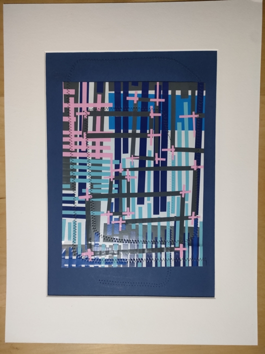 Azul profundo | Collage de Fabiana Zapata | Compra arte en Flecha.es