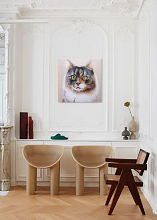 El Gato. El Gato Pelirojo. | Pintura de Anastasia Woron | Compra arte en Flecha.es