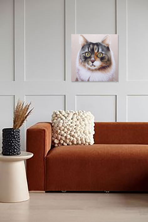 El Gato. El Gato Pelirojo. | Pintura de Anastasia Woron | Compra arte en Flecha.es