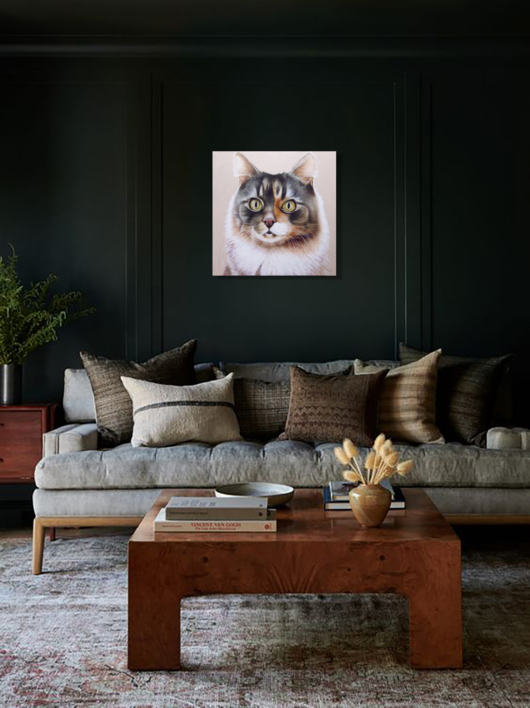 El Gato. El Gato Pelirojo. | Pintura de Anastasia Woron | Compra arte en Flecha.es