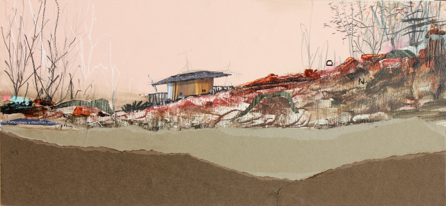 Junto al arroyo |Collage de Eduardo Query | Compra arte en Flecha.es