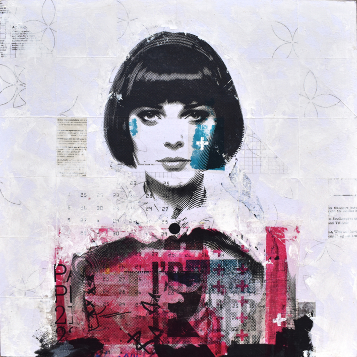 Fuchsia Portrait |Collage de Manel Villalonga | Compra arte en Flecha.es