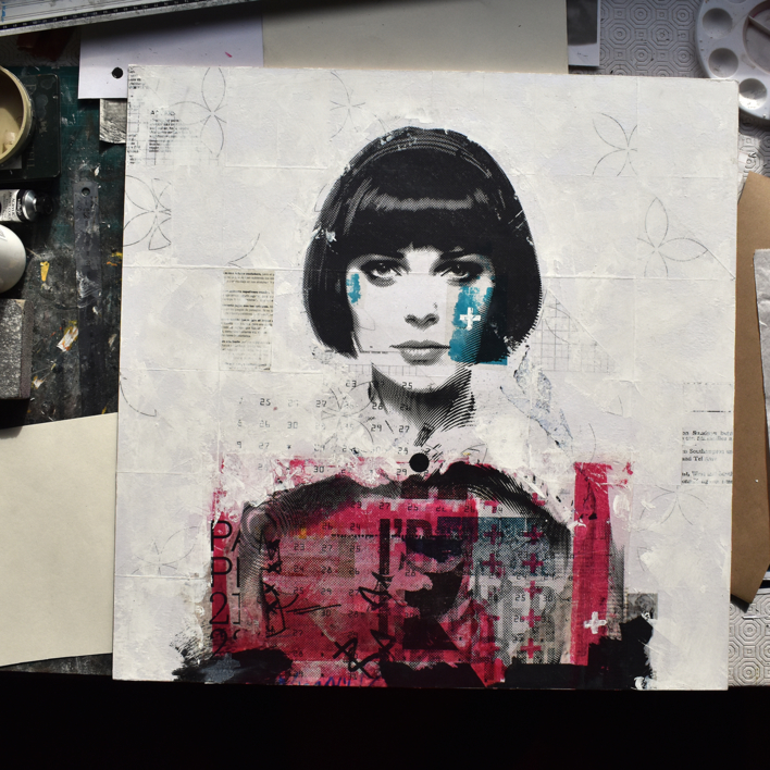 Fuchsia Portrait | Collage de Manel Villalonga | Compra arte en Flecha.es
