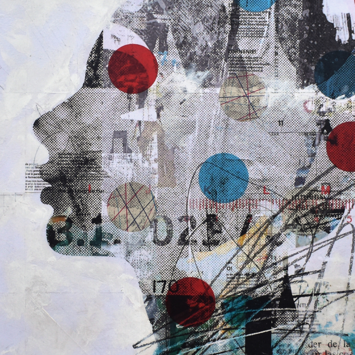 Blue portrait | Collage de Manel Villalonga | Compra arte en Flecha.es