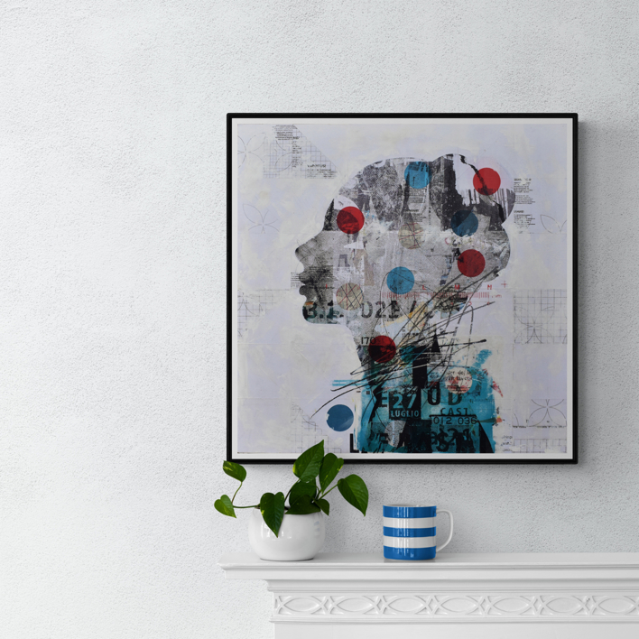 Blue portrait | Collage de Manel Villalonga | Compra arte en Flecha.es