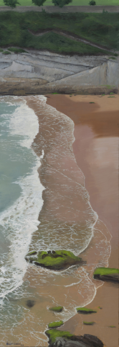 Acantilado Playa Mataleñas |Pintura de Álvarez Cebrián | Compra arte en Flecha.es