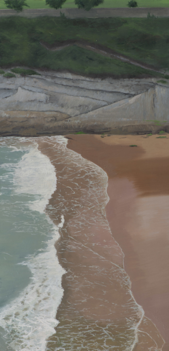 Acantilado Playa Mataleñas | Pintura de Álvarez Cebrián | Compra arte en Flecha.es