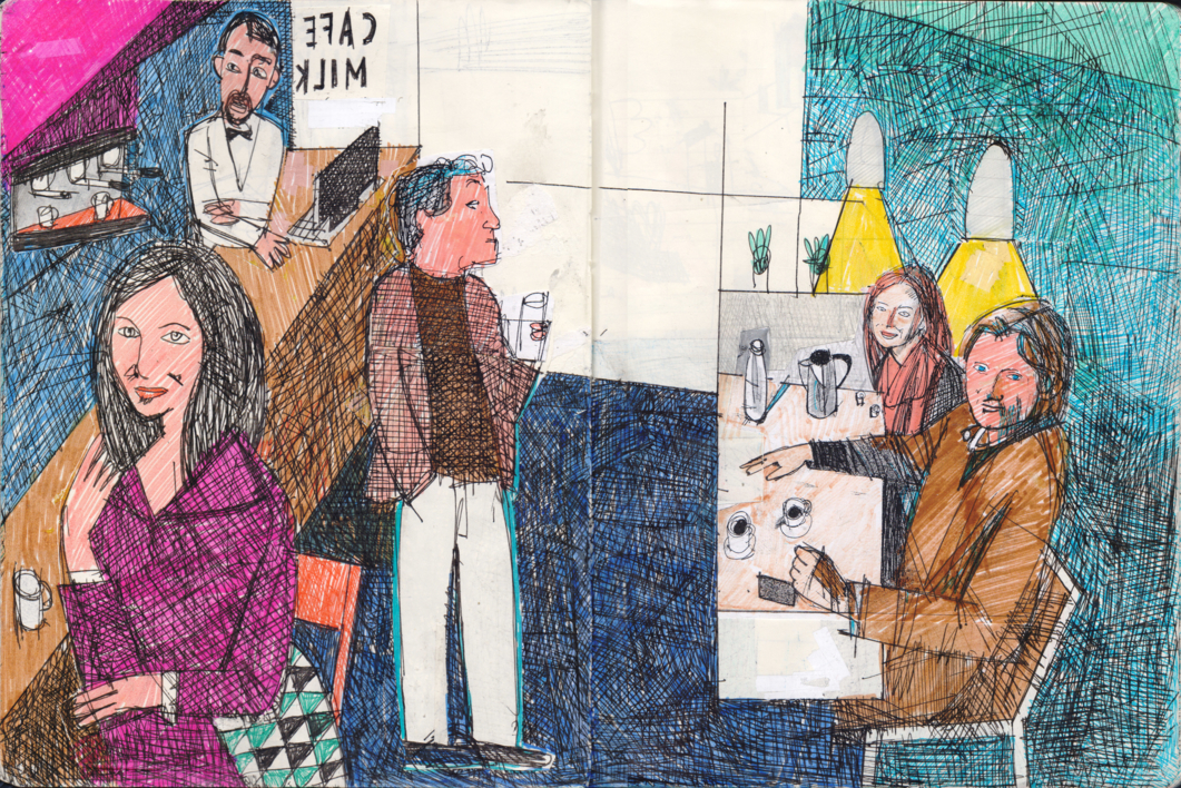 Open late till eight o'clock |Collage de Eugenio Vega | Compra arte en Flecha.es