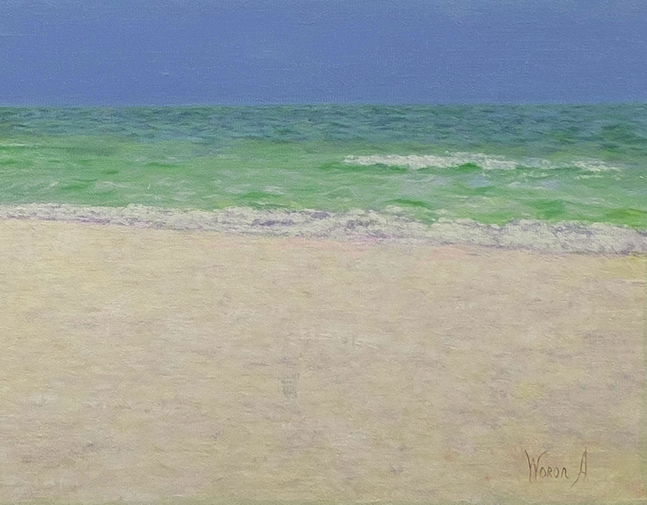 Miami. Lifeguard Tower. | Pintura de Anastasia Woron | Compra arte en Flecha.es